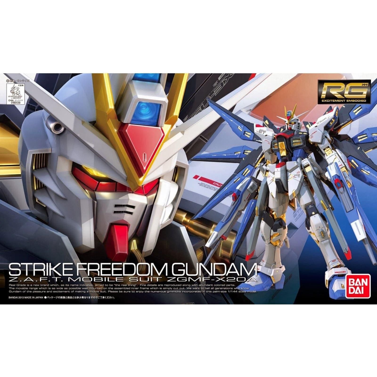 BANDAI 1/144 RG ZGMF-X20A Strike Freedom Gundam