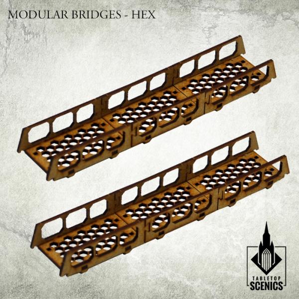 TABLETOP SCENICS Modular Bridges: Hex