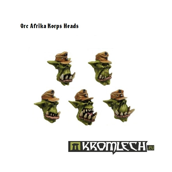 KROMLECH Orc "Afrika Korps” Heads (10)