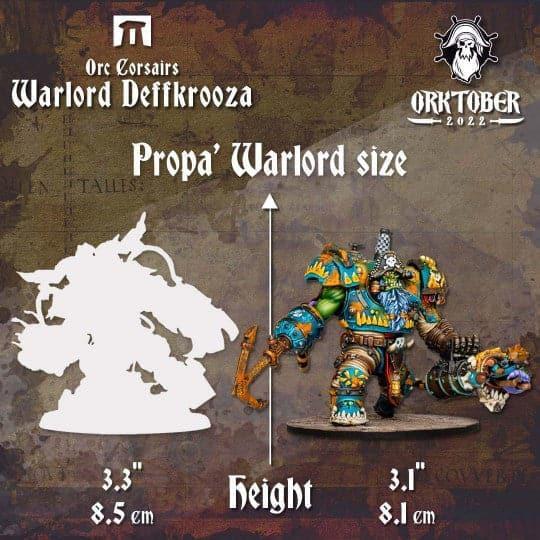 KROMLECH Orc Corsair Warlord Deffkrooza