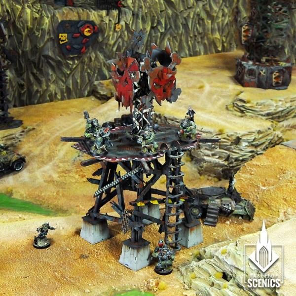 TABLETOP SCENICS Orc Dakka Platform