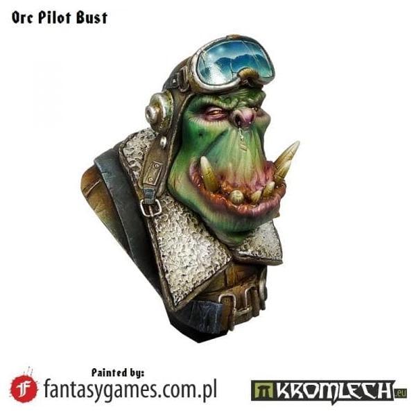 KROMLECH Orc Pilot Bust (1)
