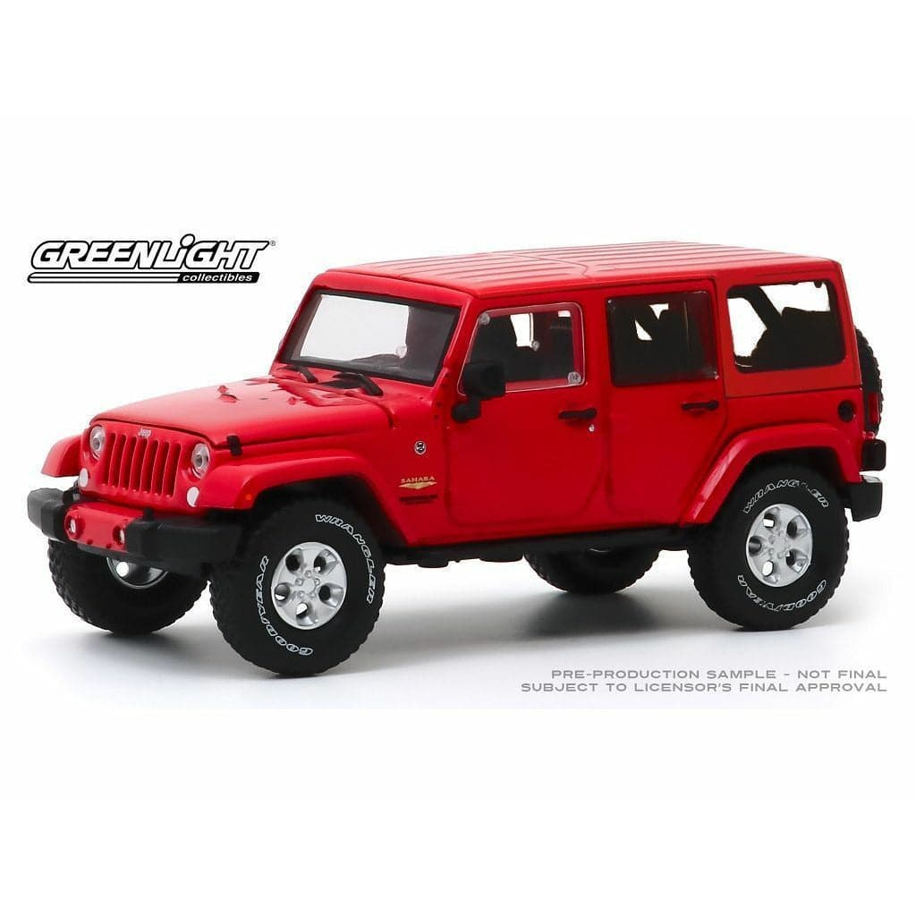 GREENLIGHT 1/43 2017 Jeep Wrangler Unlimited Sahara Firecracker Red
