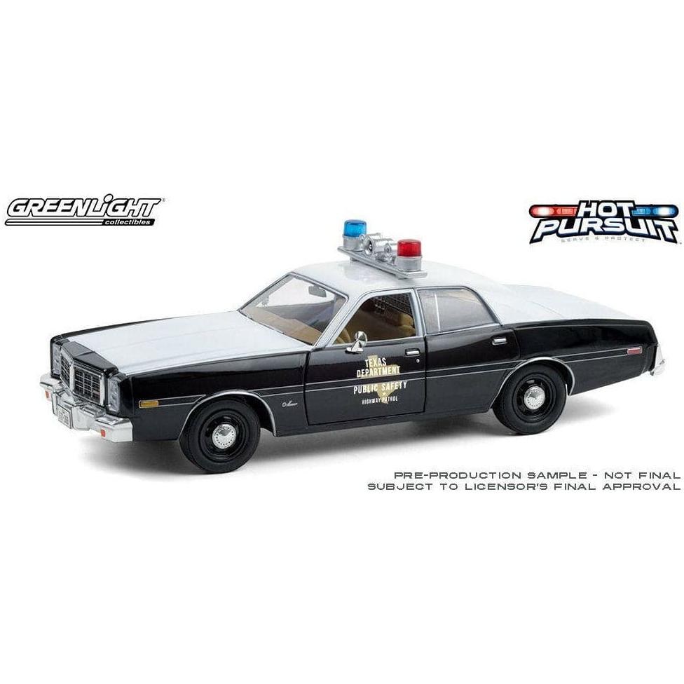 GREENLIGHT 1/24 1977 Dodge Monaco Texas Highway Patrol Hot