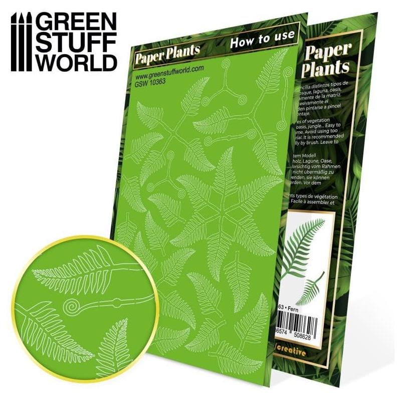 GREEN STUFF WORLD Paper Plants - Fern