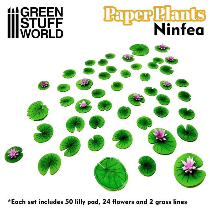 GREEN STUFF WORLD Paper Plants - Lily Pads