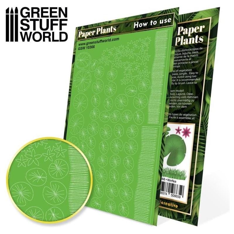 GREEN STUFF WORLD Paper Plants - Lily Pads