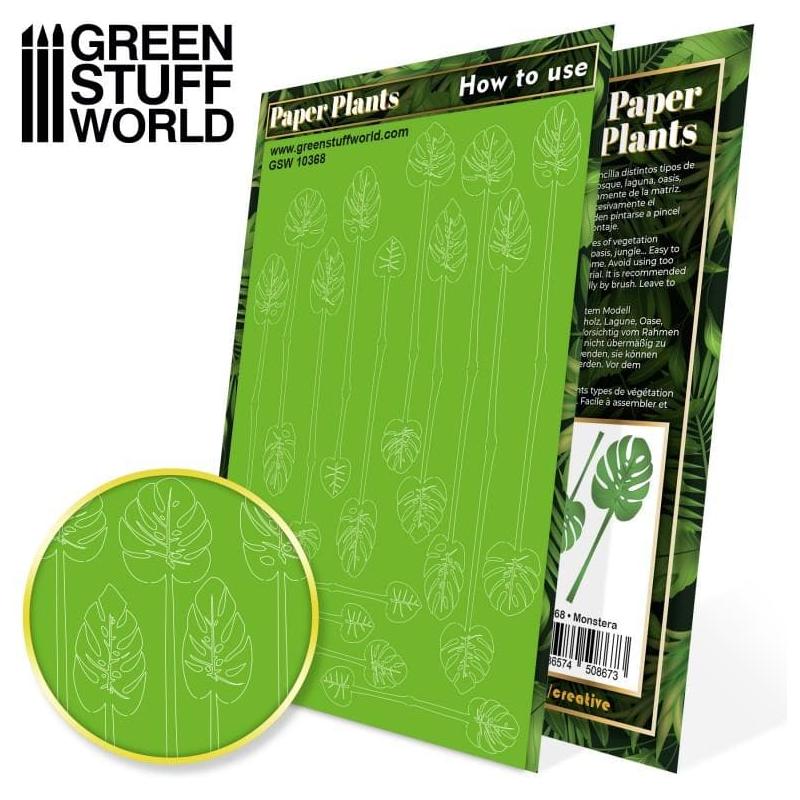 GREEN STUFF WORLD Paper Plants - Monstera