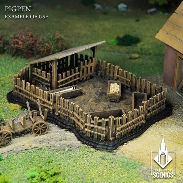 TABLETOP SCENICS Poland 1939 Pigpen