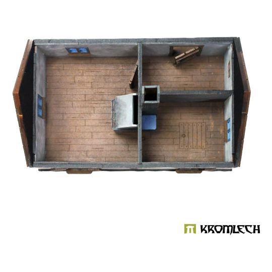 TABLETOP SCENICS Poland 1939 Wooden Cottage with Privy