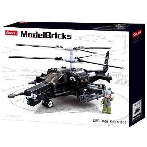 SLUBAN Model Bricks KA-50 Black Shark 333pcs