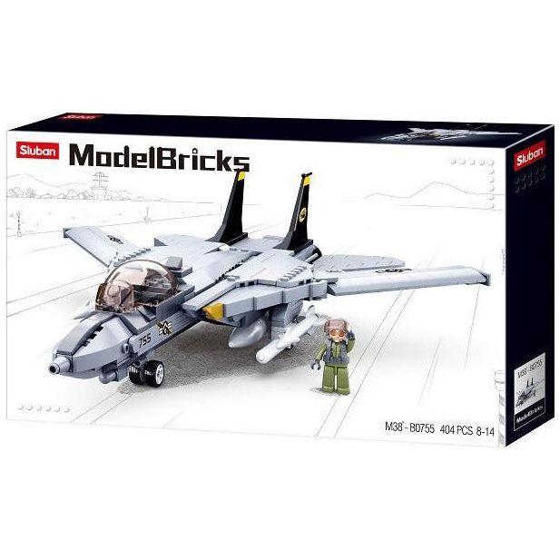 SLUBAN Model Bricks F14 Fighter 396pcs