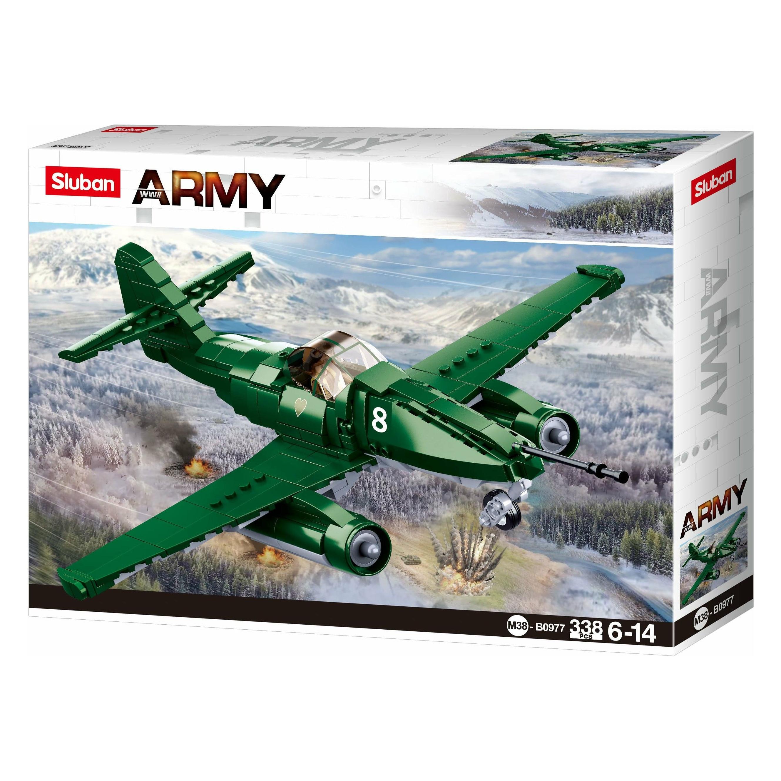 SLUBAN Army Battle of Budapest - ME-262 Fighter 338pcs