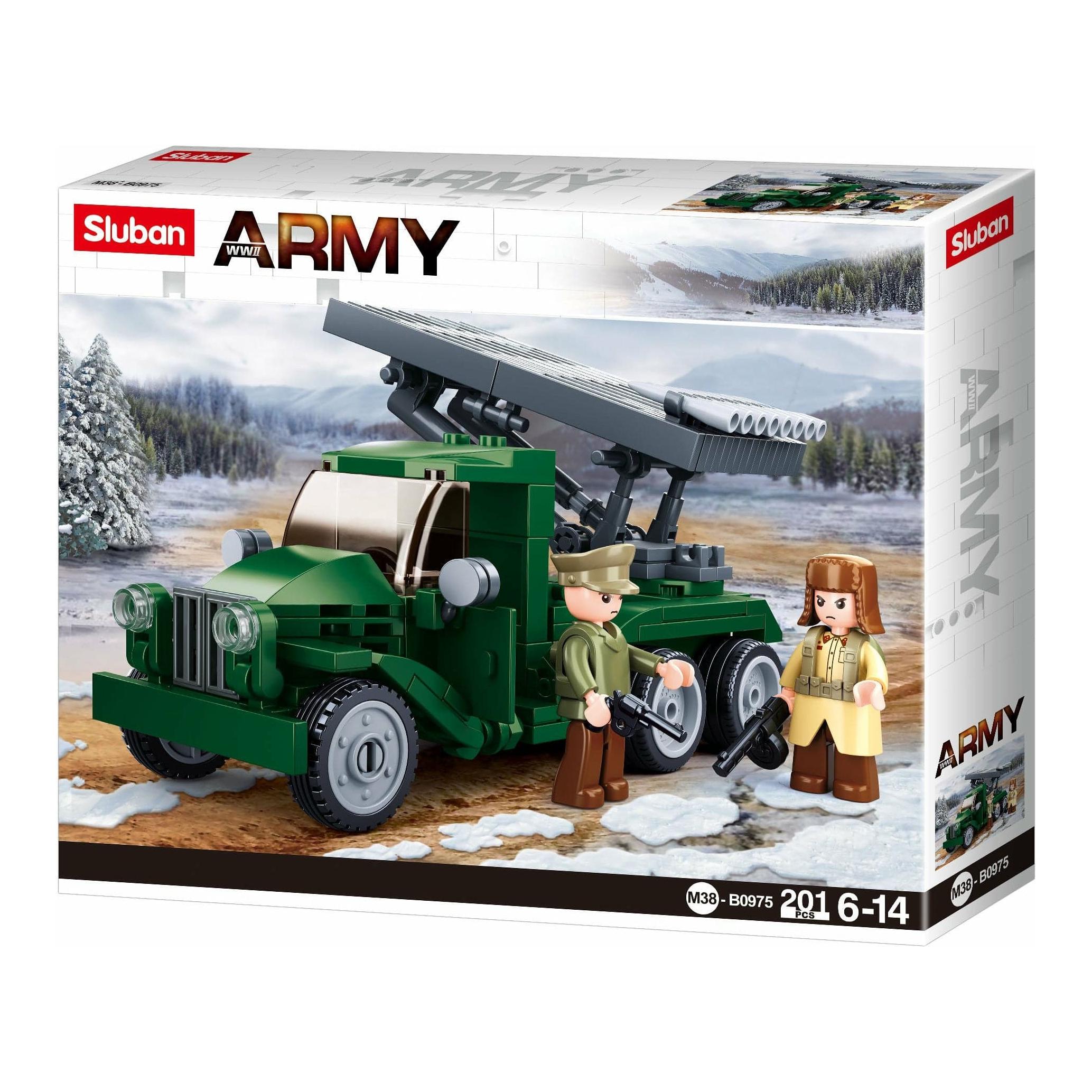 SLUBAN Army Battle of Budapest - Katyusha Rocket 201pcs