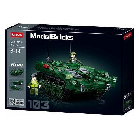 SLUBAN Model Bricks Tank STRV103 692pcs