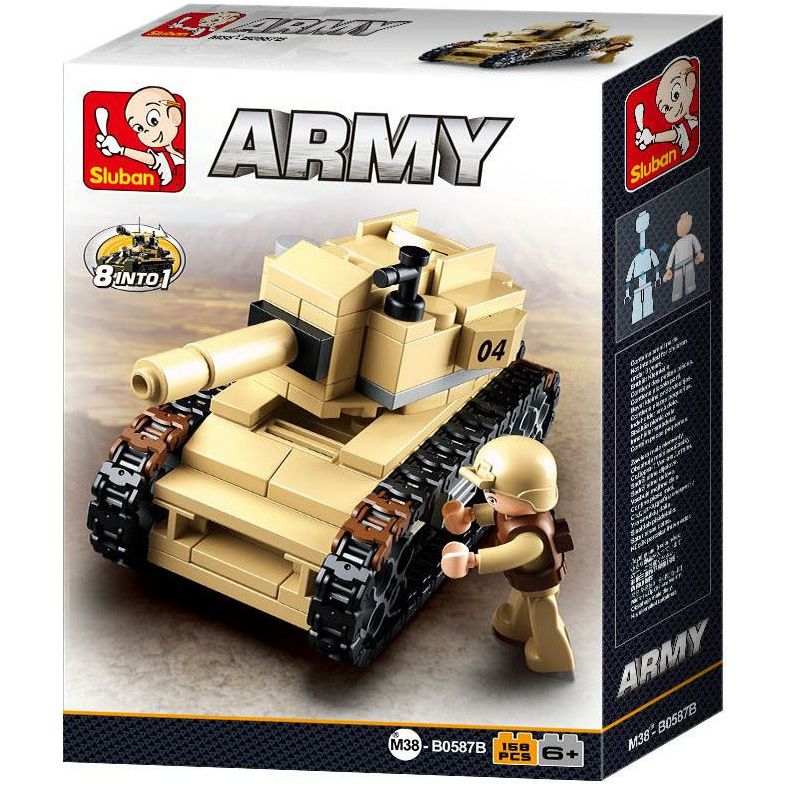SLUBAN Army Tank 158pcs