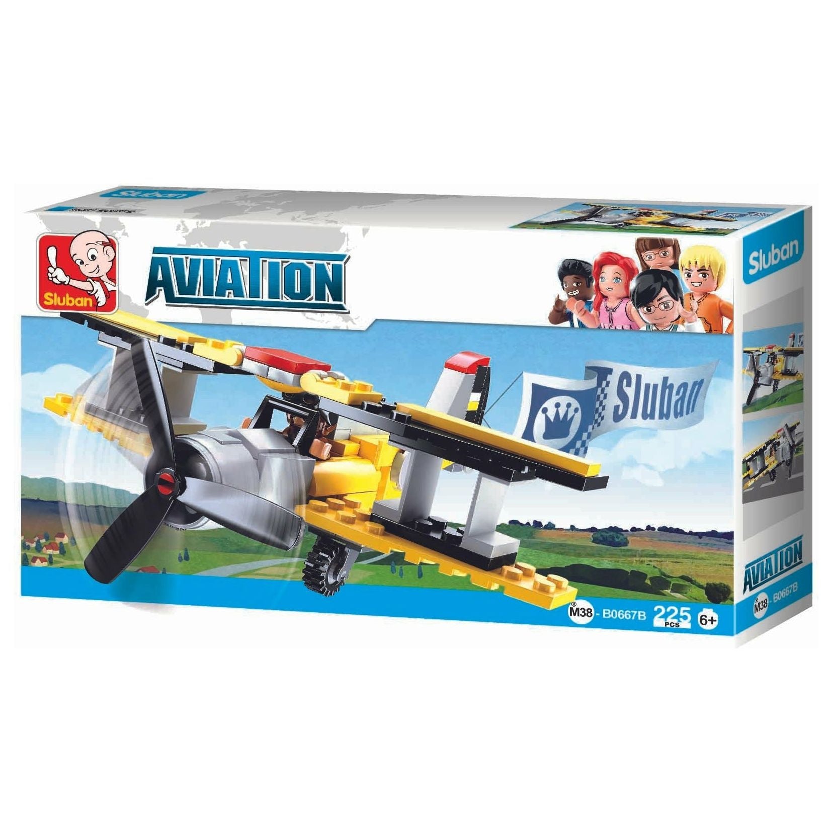 SLUBAN Aviation Biplane 120pcs