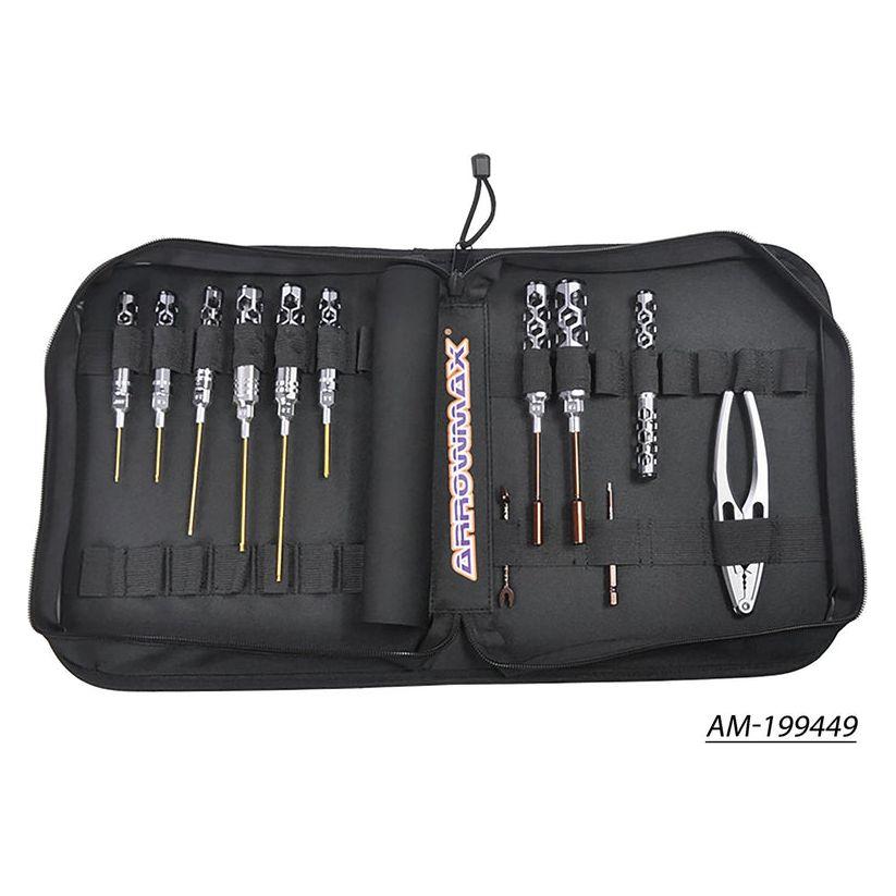 ARROWMAX AM Honeycomb Toolset For 1/10 Offroad (12Pcs) With Tools Bag