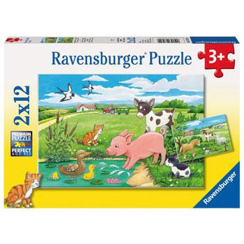 RAVENSBURGER Baby Farm Animals Puzzle 2x12pce