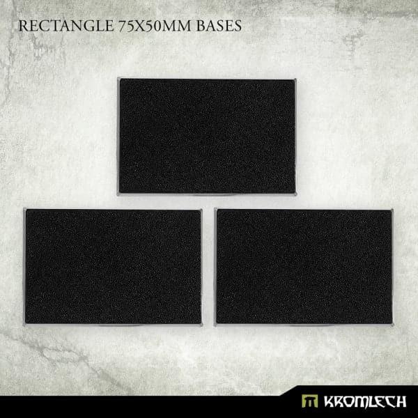 KROMLECH Rectangle 75x50mm Bases (3)