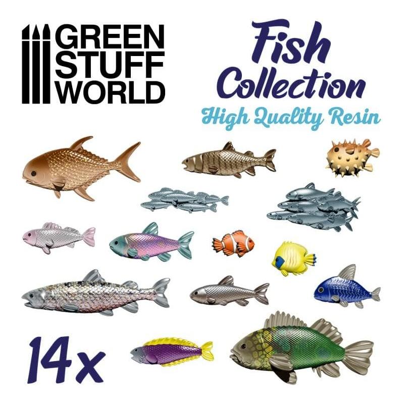 GREEN STUFF WORLD Resin Fish Collection