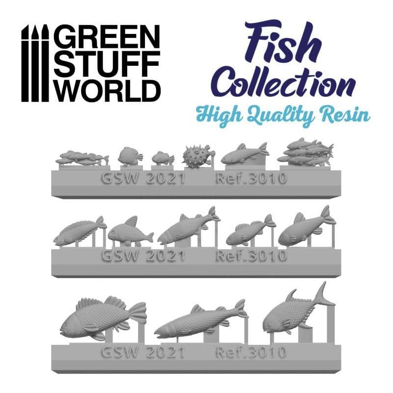 GREEN STUFF WORLD Resin Fish Collection