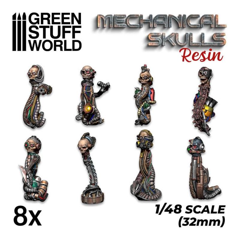 GREEN STUFF WORLD Resin Mechanical Skulls