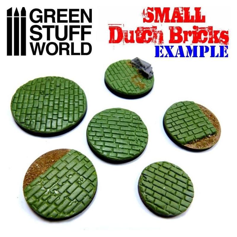 GREEN STUFF WORLD Rolling Pin Small Dutch Bricks