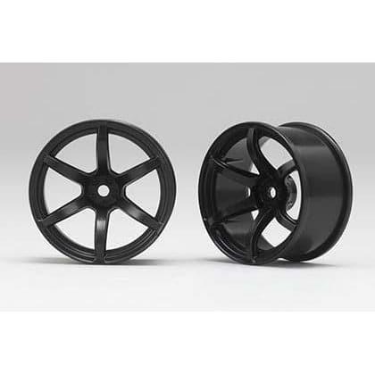 YOKOMO 1/10 Racing Performer Drift Wheel 6 Spoke Offset 6mm Black