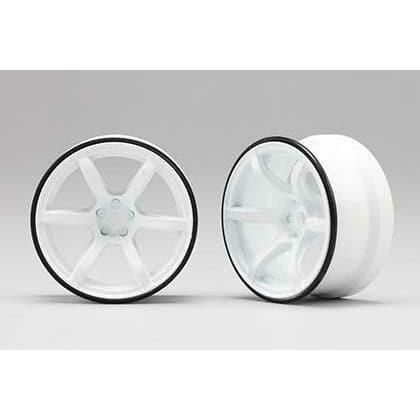YOKOMO 1/10 Racing Performer Drift High Traction Wheel (Offset 6mm/White)