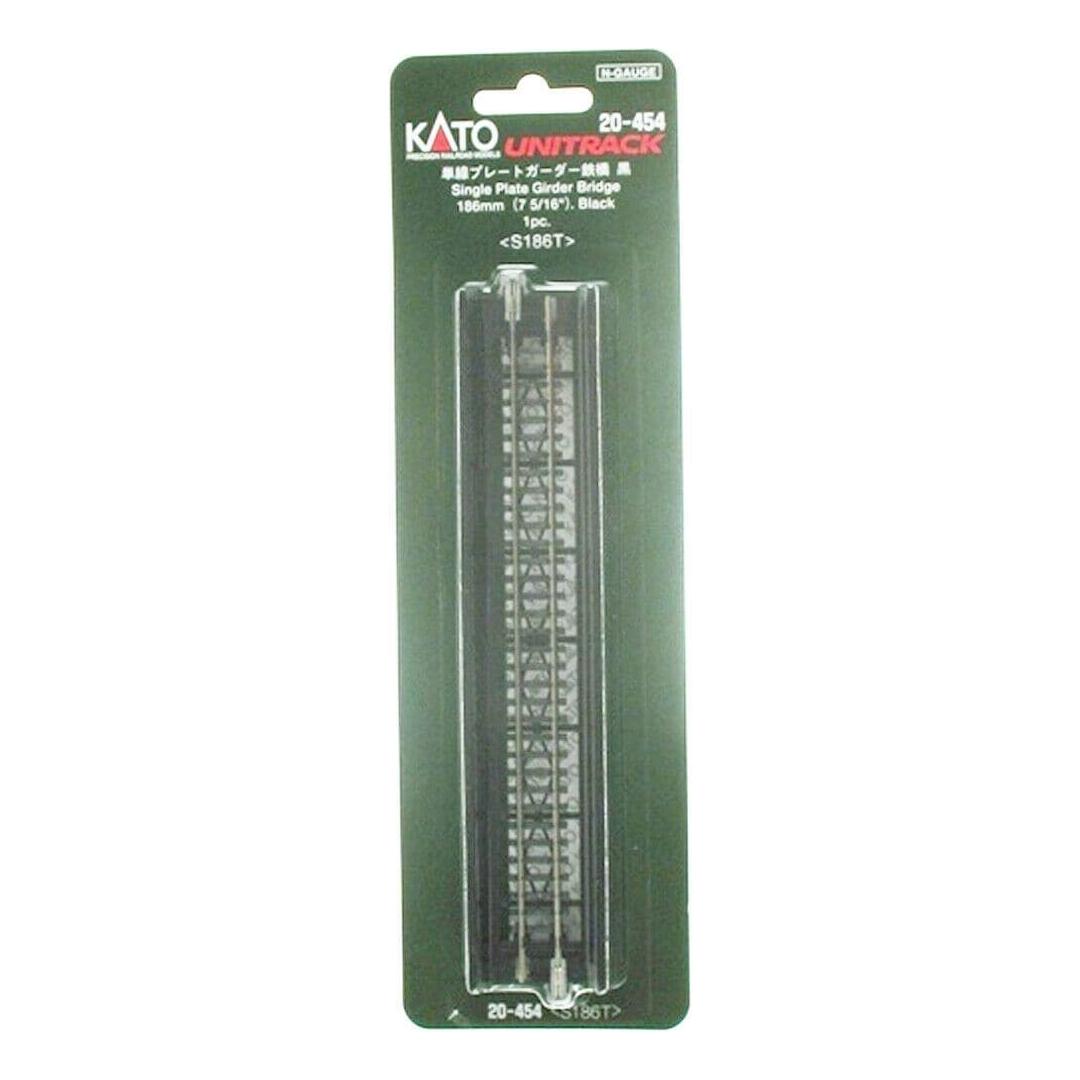 KATO N Unitrack Single Plate Girder Bridge 186mm Black