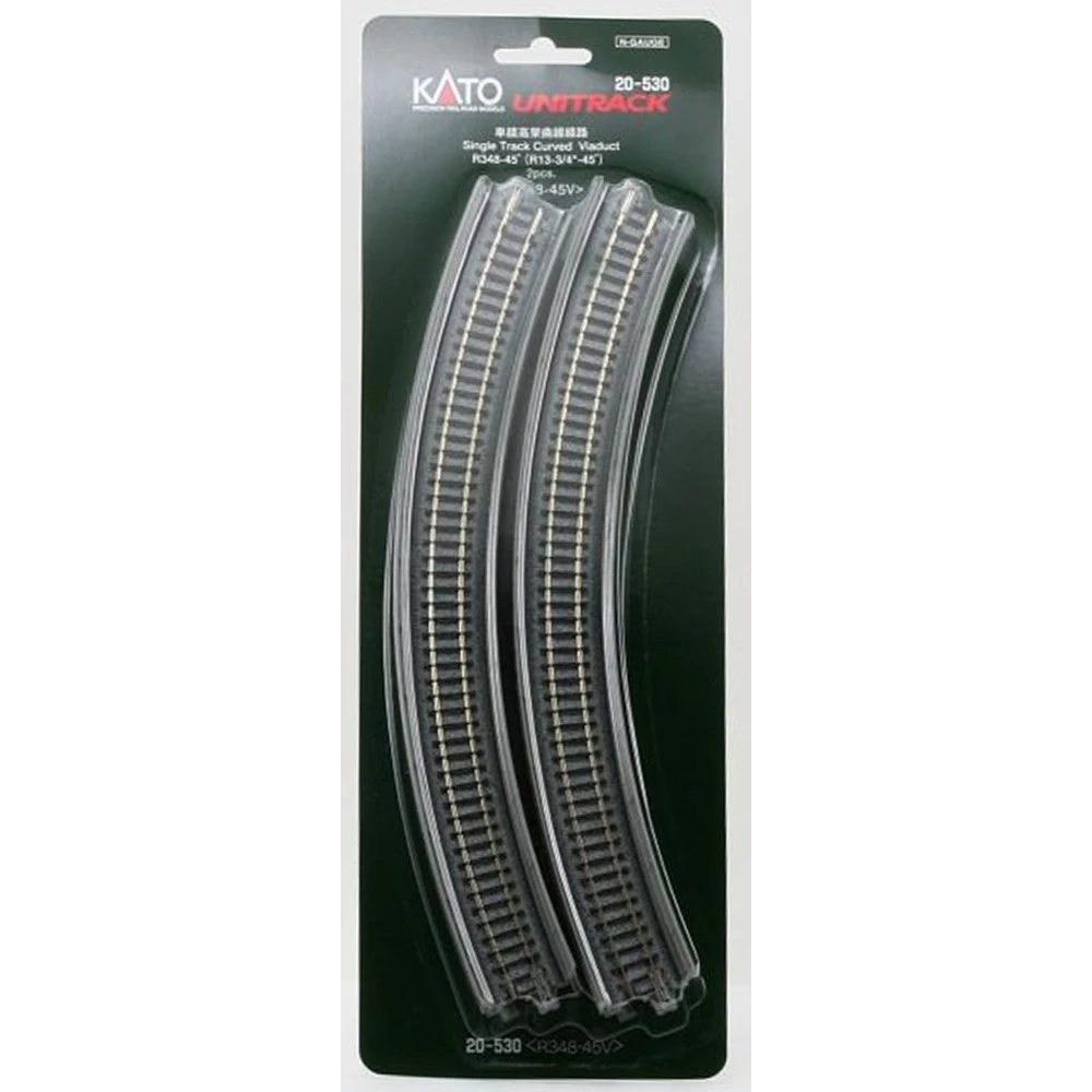 KATO N Single Track Curved Unitrack Viaduct R348-45Deg (2)