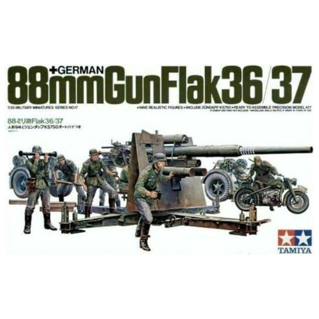 TAMIYA 1/35 German 88mm Flak 36/37