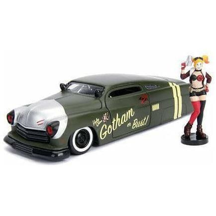 JADA 1/24 Harley Quinn w/1951 Mercury Bombshells Movie