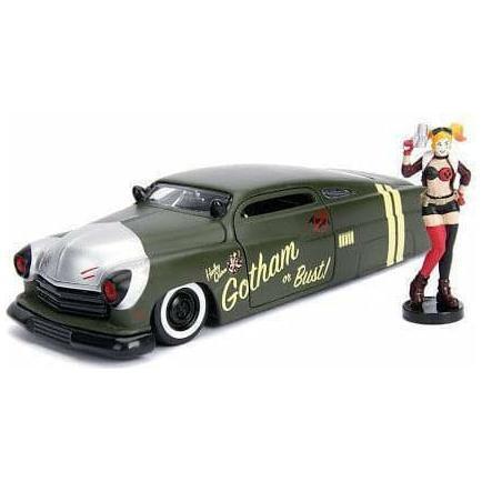 JADA 1/24 Harley Quinn w/1951 Mercury Bombshells Movie