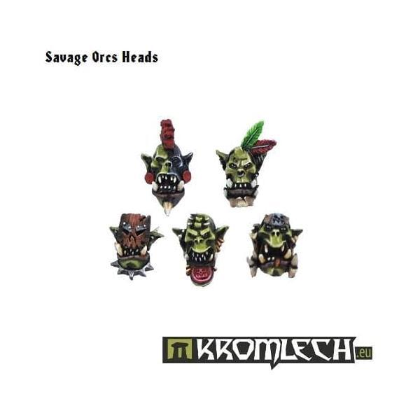 KROMLECH Savage Orcs Heads (10)