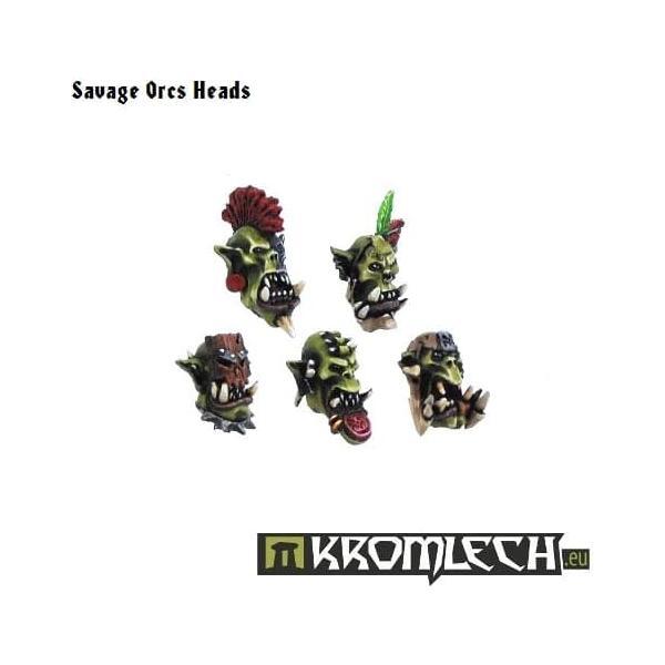 KROMLECH Savage Orcs Heads (10)