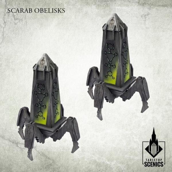 TABLETOP SCENICS Scarab Obelisks (2)