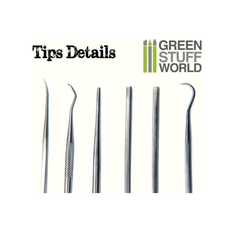 GREEN STUFF WORLD 6x Hook and Pick Tool Set