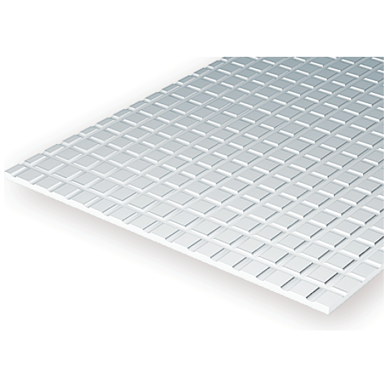 EVERGREEN 4503 1mm Thick Square Tile 1/8 x 1/8