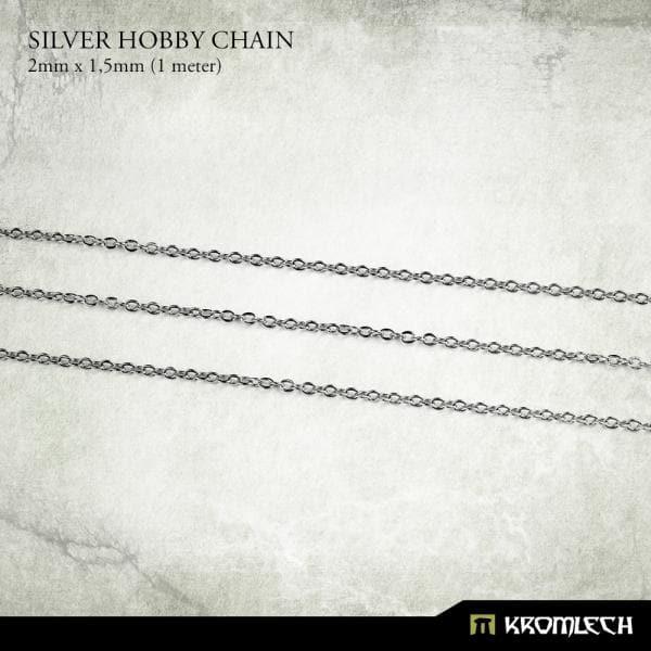 KROMLECH Silver Hobby Chain 2mm x 1.5mm (1 Metre)