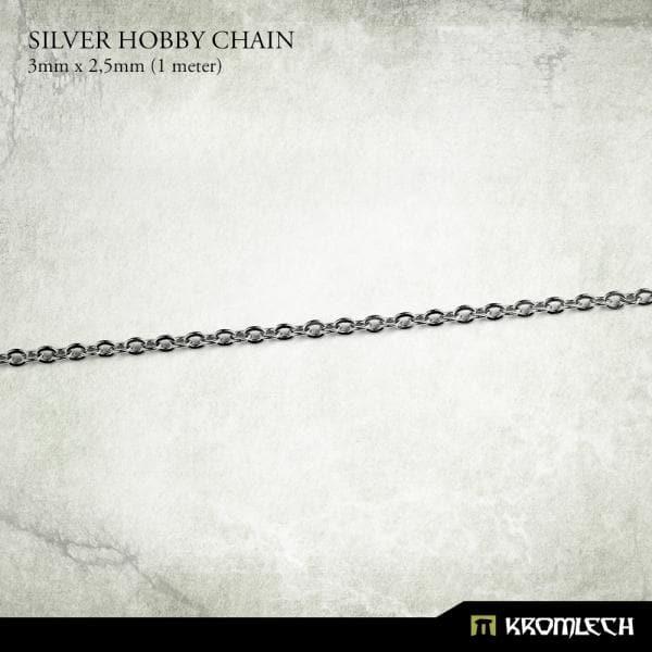 KROMLECH Silver Hobby Chain 3mm x 2.5mm (1 Metre)