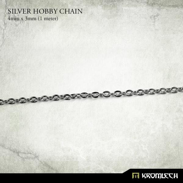 KROMLECH Silver Hobby Chain 4mm x 3mm (1 Metre)