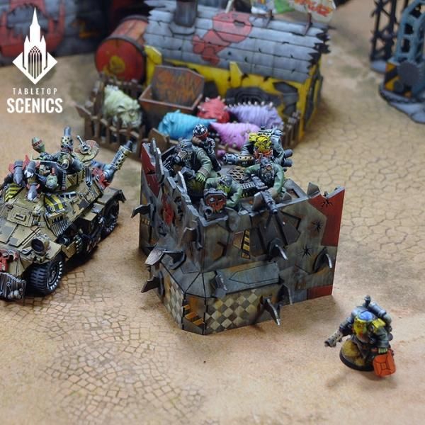 TABLETOP SCENICS Skargruk Line - Wall 90 Degrees