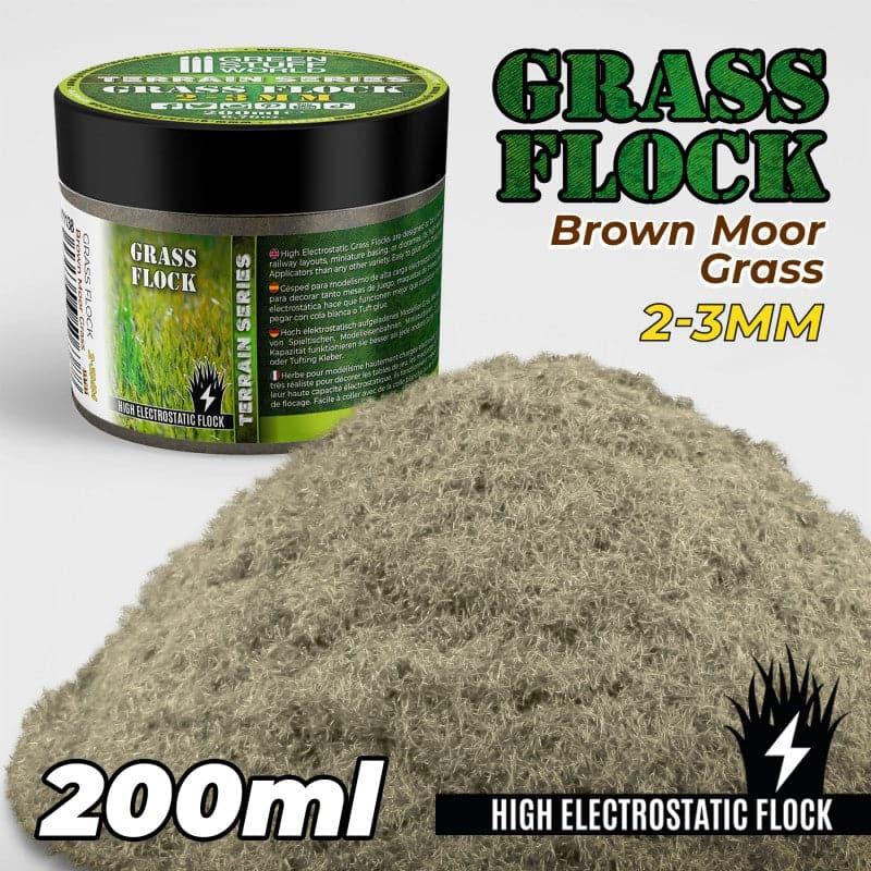 GREEN STUFF WORLD Flock 2-3mm 200ml - Brown Moor Grass