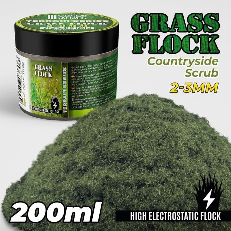 GREEN STUFF WORLD Flock 2-3mm 200ml - Countryside Scrub