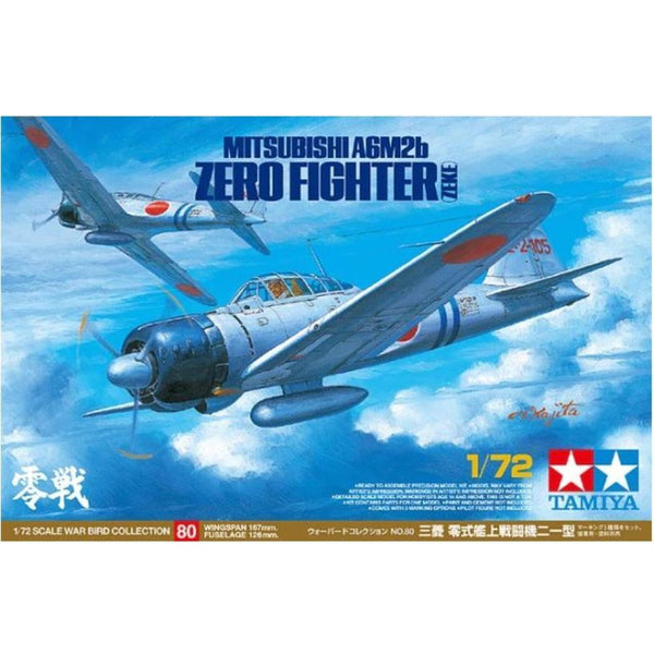 TAMIYA 1/72 Mitsubishi A6M2b Zero Fighter (ZEKE)