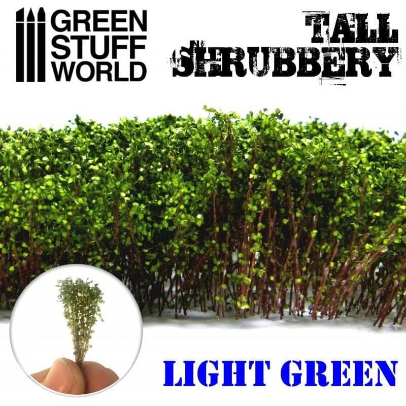GREEN STUFF WORLD Tall Shrubbery - Light Green