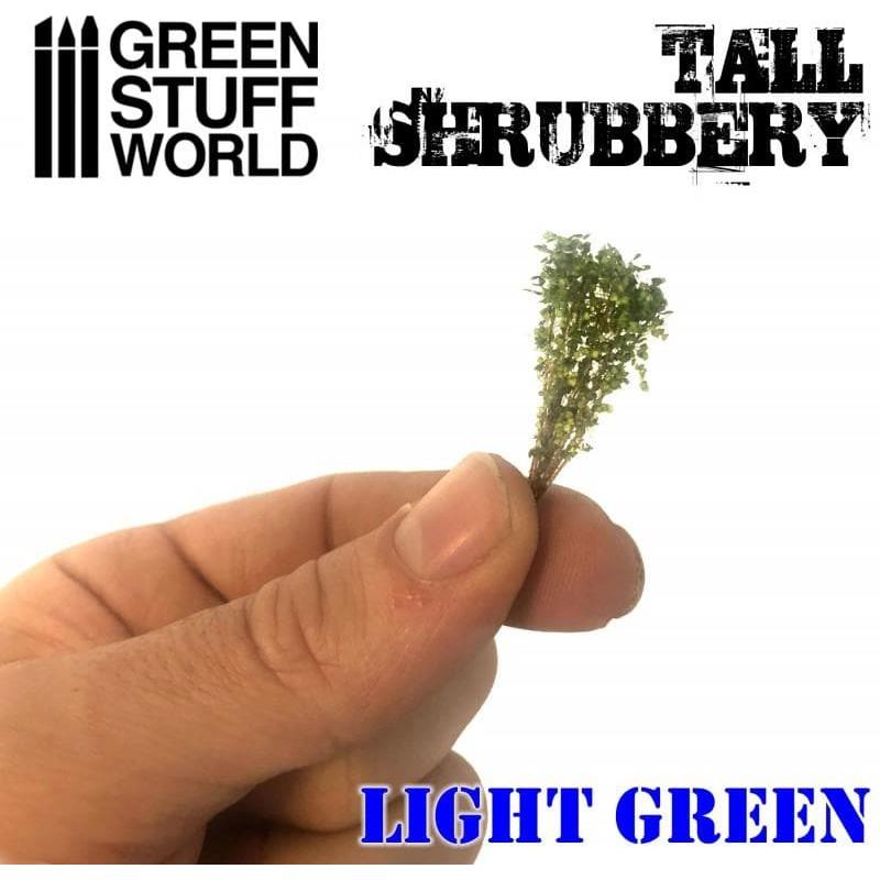 GREEN STUFF WORLD Tall Shrubbery - Light Green