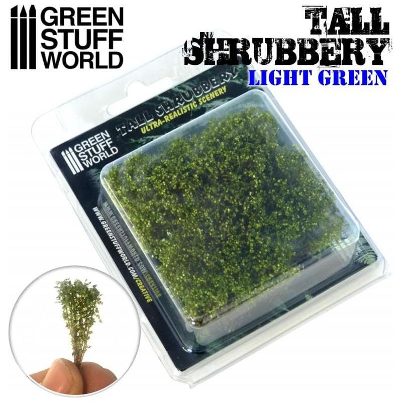 GREEN STUFF WORLD Tall Shrubbery - Light Green